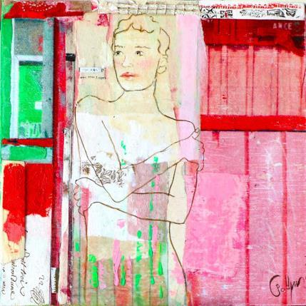 Painting Nuance by Sablyne | Painting Raw art Acrylic, Gluing, Gold leaf, Ink, Paper, Pastel, Pigments, Upcycling, Wood Life style