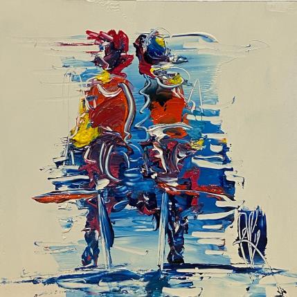 Peinture Petit Bonheur par Raffin Christian | Tableau Figuratif Huile Scènes de vie