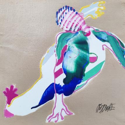 Gemälde Une grande souplesse von Cressanne | Gemälde Figurativ Acryl, Tinte Akt