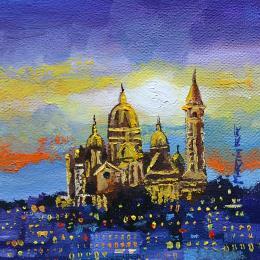 Painting El Monte by Rodriguez Rio Martin | Painting Impressionism Oil Urban