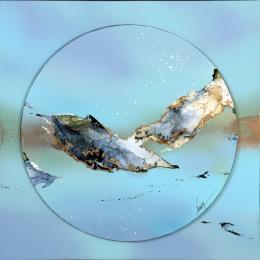 Peinture C 2157 par Naen | Tableau Abstrait Acrylique, Encre