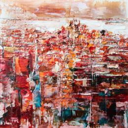 Painting New York by Reymond Pierre | Painting Figurative Oil Landscapes, Pop icons, Urban