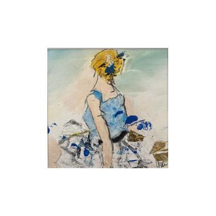 Peinture MARIS par Han | Tableau Figuratif Acrylique, Collage Mode, Portraits