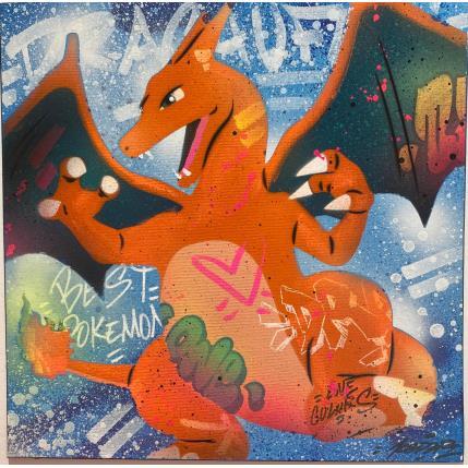 Painting DRACAUFEU by Kedarone | Painting Pop-art Acrylic, Graffiti Pop icons