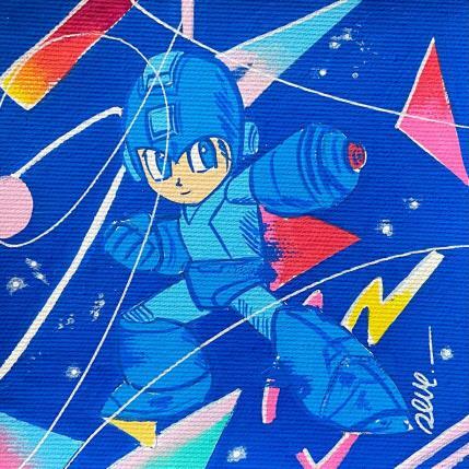 Peinture Megaman par Revel | Tableau Pop-art Acrylique Icones Pop