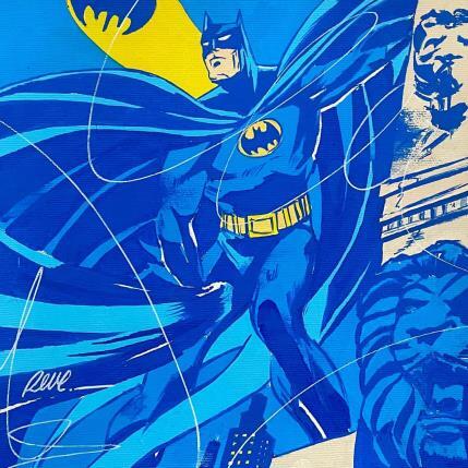 Peinture Batman le justicier par Revel | Tableau Pop-art Acrylique Icones Pop
