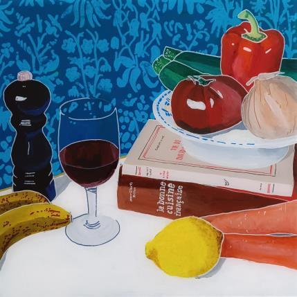 Peinture La ratatouille de David par Auriol Philippe | Tableau Figuratif Acrylique, Plexiglas, Posca Natures mortes