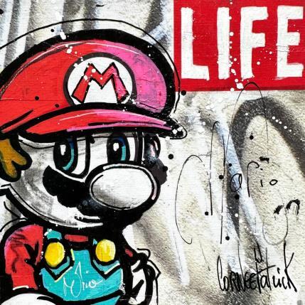 Peinture Mario Bros, LIFE par Cornée Patrick | Tableau Pop-art Graffiti, Huile Cinéma, Enfant, Icones Pop
