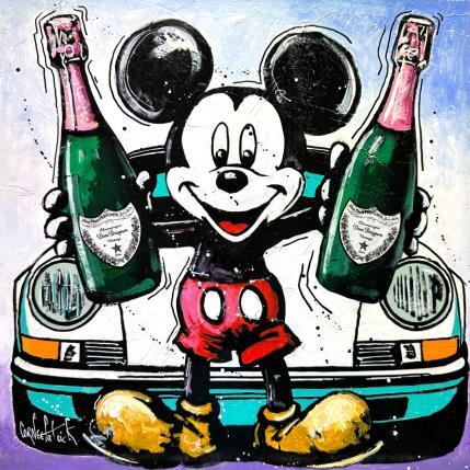 Peinture Mickey est heureux par Cornée Patrick | Tableau Pop-art Graffiti, Huile Cinéma, Icones Pop, Scènes de vie