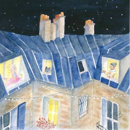 Peinture Amitié par Balme Delphine | Tableau Figuratif Aquarelle Scènes de vie