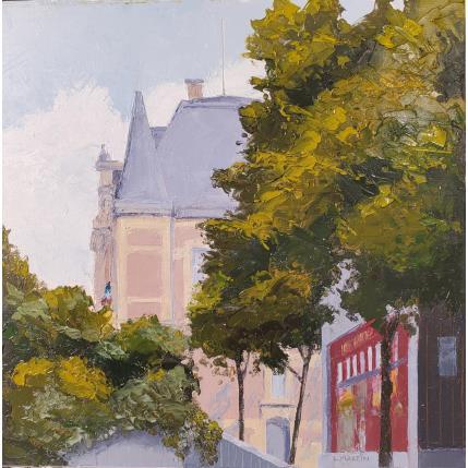 Peinture Rueil, aux délices par Martin Laurent | Tableau Figuratif Huile Architecture, Urbain
