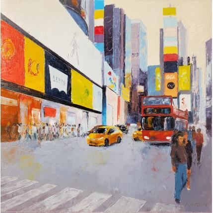 Peinture Crossroads of the world par Martin Laurent | Tableau Figuratif Huile Scènes de vie, Urbain