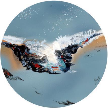 Peinture C2694 par Naen | Tableau Abstrait Acrylique, Encre Nature, Paysages