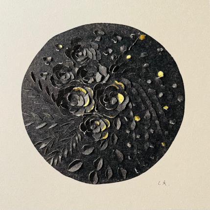 Peinture Dark Summer par Caitrin Alexandre | Tableau Figuratif Encre, Papier Paysages