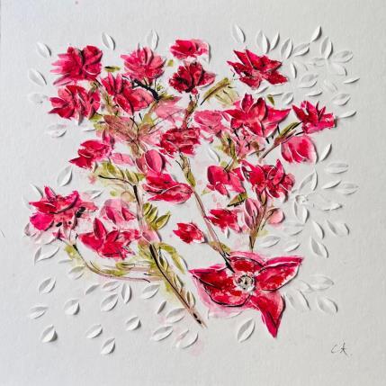 Peinture Mandevillea tree in Lipsi par Caitrin Alexandre | Tableau Figuratif Aquarelle, Encre, Papier Nature