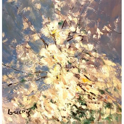 Peinture Blanc, Bleu, Beau par Greco Salvatore | Tableau Figuratif Huile