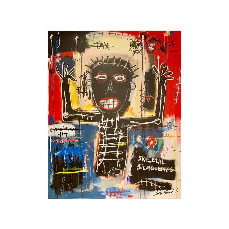 Peinture Afrika par Zaïdi Larbi | Tableau Art Singulier Acrylique, Pastel, Posca