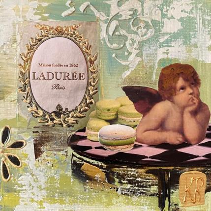 Peinture Sans réserve  par Romanelli Karine | Tableau Figuratif Acrylique, Collage, Pastel, Posca Scènes de vie