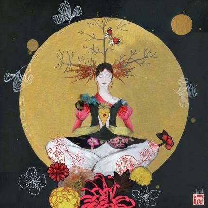 Peinture PETITE GRAINE par Rebeyre Catherine | Tableau Art naïf Acrylique, Carton