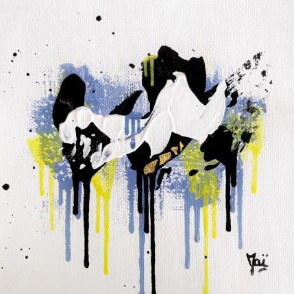 Peinture Vivacité par Maï Bouvier | Tableau Abstrait Acrylique Minimaliste