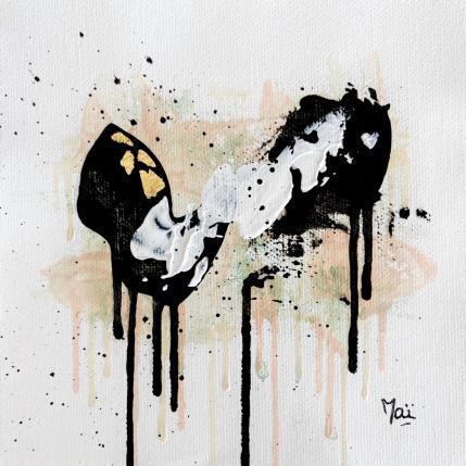 Peinture Malice par Maï Bouvier | Tableau Abstrait Acrylique Minimaliste