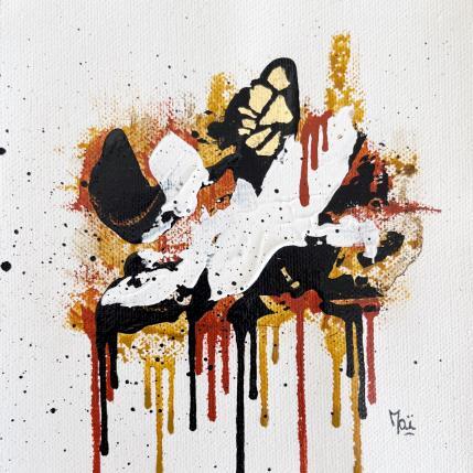 Peinture Jour d'automne par Maï Bouvier | Tableau Abstrait Acrylique Minimaliste