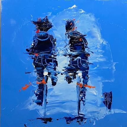 Painting Partage by Raffin Christian | Painting Figurative Oil Life style