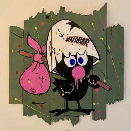 Peinture F4  z'adore les Malabar par Marie G.  | Tableau Pop-art Acrylique, Bois Icones Pop