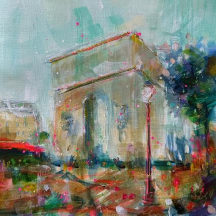 Peinture Mon Etoile par Solveiga | Tableau Figuratif Acrylique Architecture