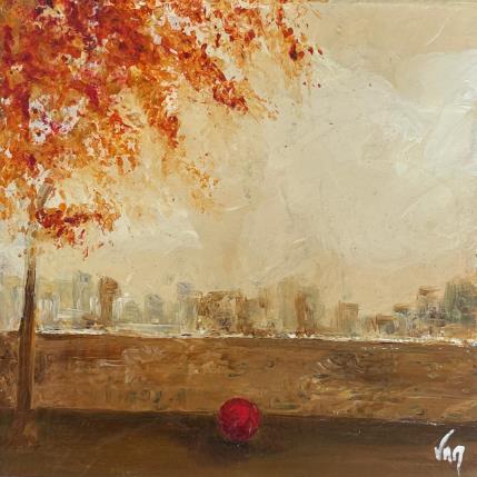 Gemälde le lac von Vinnie | Gemälde Figurativ Öl