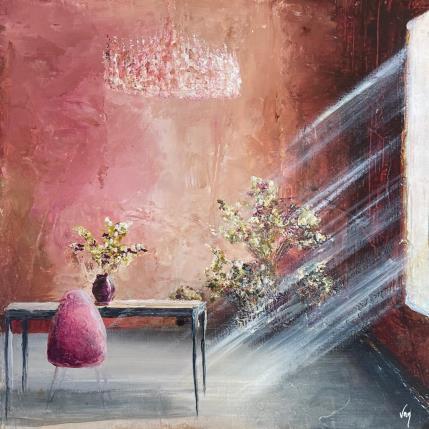 Gemälde pivoine von Vinnie | Gemälde Figurativ Öl