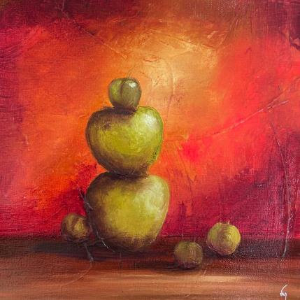 Peinture fragile équilibre par Vinnie | Tableau Figuratif Huile