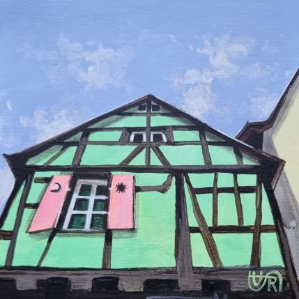 Peinture  Green house par Rasa | Tableau Figuratif Acrylique Urbain