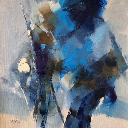 Gemälde A limited area von Virgis | Gemälde Abstrakt Öl Minimalistisch