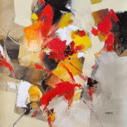 Gemälde Life wins von Virgis | Gemälde Abstrakt Öl Minimalistisch