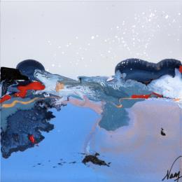 Peinture C2900 F1 par Naen | Tableau Abstrait Acrylique, Encre Nature, Paysages