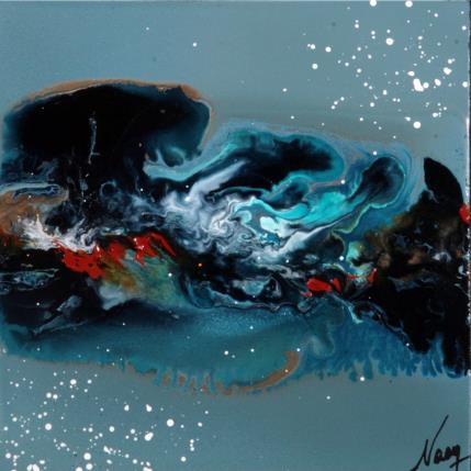 Peinture C2842 F1 par Naen | Tableau Abstrait Acrylique, Encre Nature, Paysages
