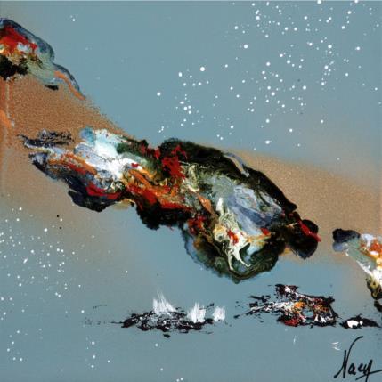 Peinture C2528 F1 par Naen | Tableau Abstrait Acrylique, Encre Nature, Paysages