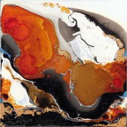 Peinture C1247 F1 par Naen | Tableau Abstrait Acrylique, Encre Nature