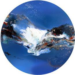 Painting C2699 F4 by Naen | Painting Abstract Acrylic, Ink Marine, Nature