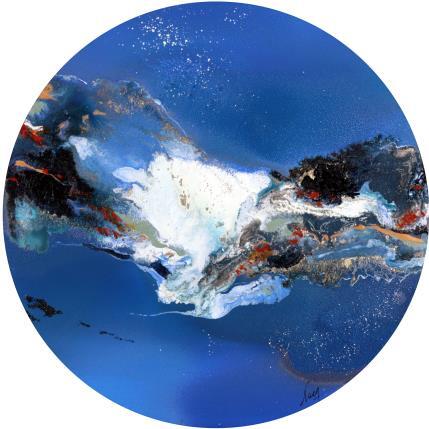 Peinture C2699 F4 par Naen | Tableau Abstrait Acrylique, Encre Marine, Nature