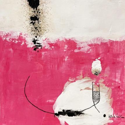 Painting abstract purple A 108 by Wilms Hilde | Painting Abstract Acrylic, Gluing