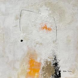 Painting abstract white B 99 by Wilms Hilde | Painting Abstract Acrylic, Gluing Pop icons