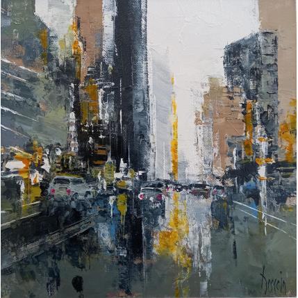 Peinture Chicago par Dessein Pierre | Tableau Figuratif Huile Architecture, Urbain