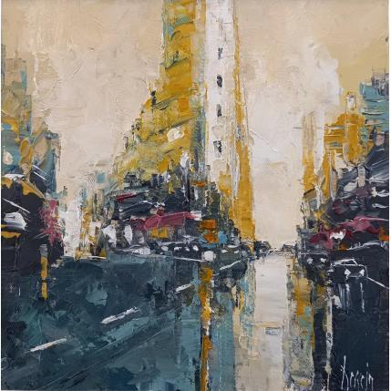 Painting Flatiron by Dessein Pierre | Painting Figurative Oil Architecture, Pop icons, Urban