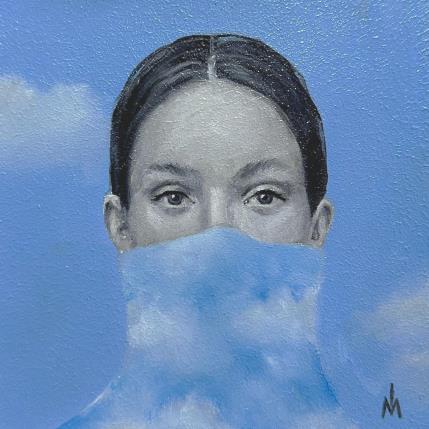 Peinture Behind the cloud par Ivanova Margarita | Tableau Surréalisme Huile Portraits