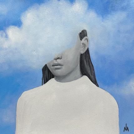 Peinture In the clouds  par Ivanova Margarita | Tableau Surréalisme Huile Portraits