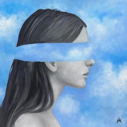 Peinture Looking at the sky  par Ivanova Margarita | Tableau Surréalisme Huile Portraits