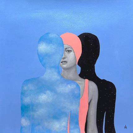 Peinture Day and Night par Ivanova Margarita | Tableau Surréalisme Huile Portraits