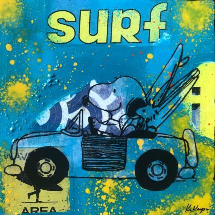 Peinture Go surfing par Kikayou | Tableau Pop-art Acrylique, Collage, Graffiti Icones Pop